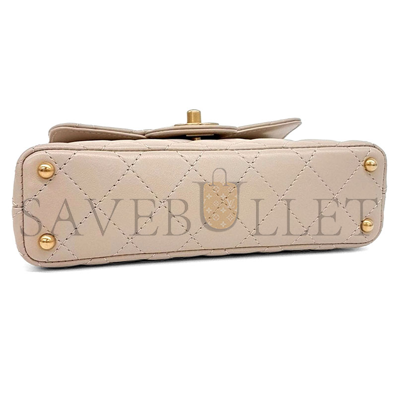 CHANEL TOP HANDLE FLAP BAG AS3467 (20*14*6cm)